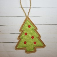 ITH Christmas Tree Ornament Applique Design